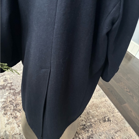 Mens vintage, London fog, navy blue pea coat jacket wool classy traditional 44 - Picture 15 of 17